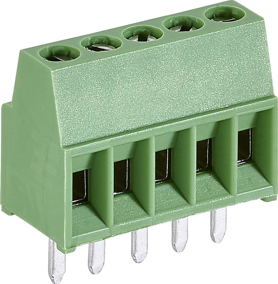 Bornier à vis TE Connectivity 282834-5 1.4 mm² Nombre de pôles 5 vert 1 pc(s)