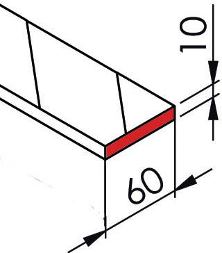 Mousse de protection noir, jaune VISO PUC500NJ