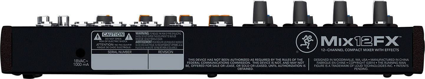 Mackie MIX12FX Console de mixage Nombre de canaux:12