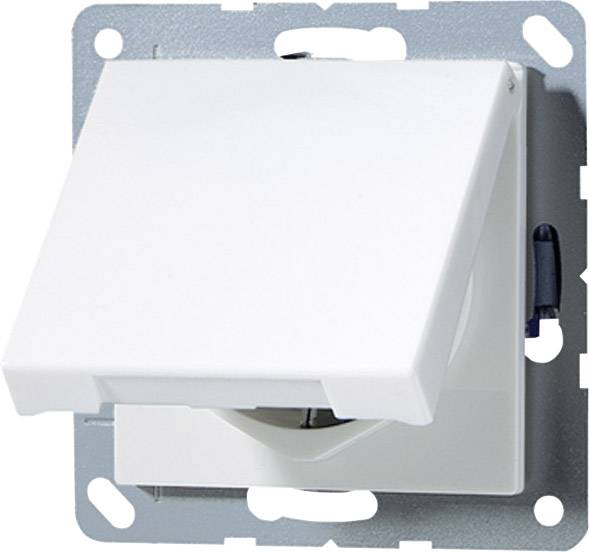 Prise 2P+T avec clapet Jung A1520KLWW blanc-alpin