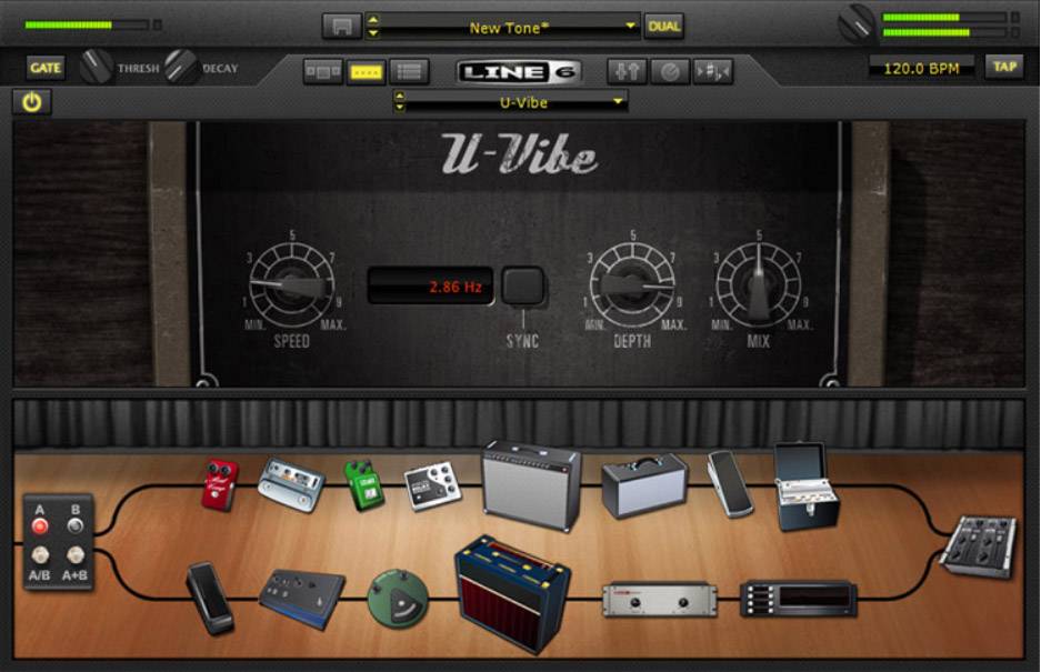 Interface guitare Line 6 POD STUDIO GX Monitor-Controlling, Logiciel inclus