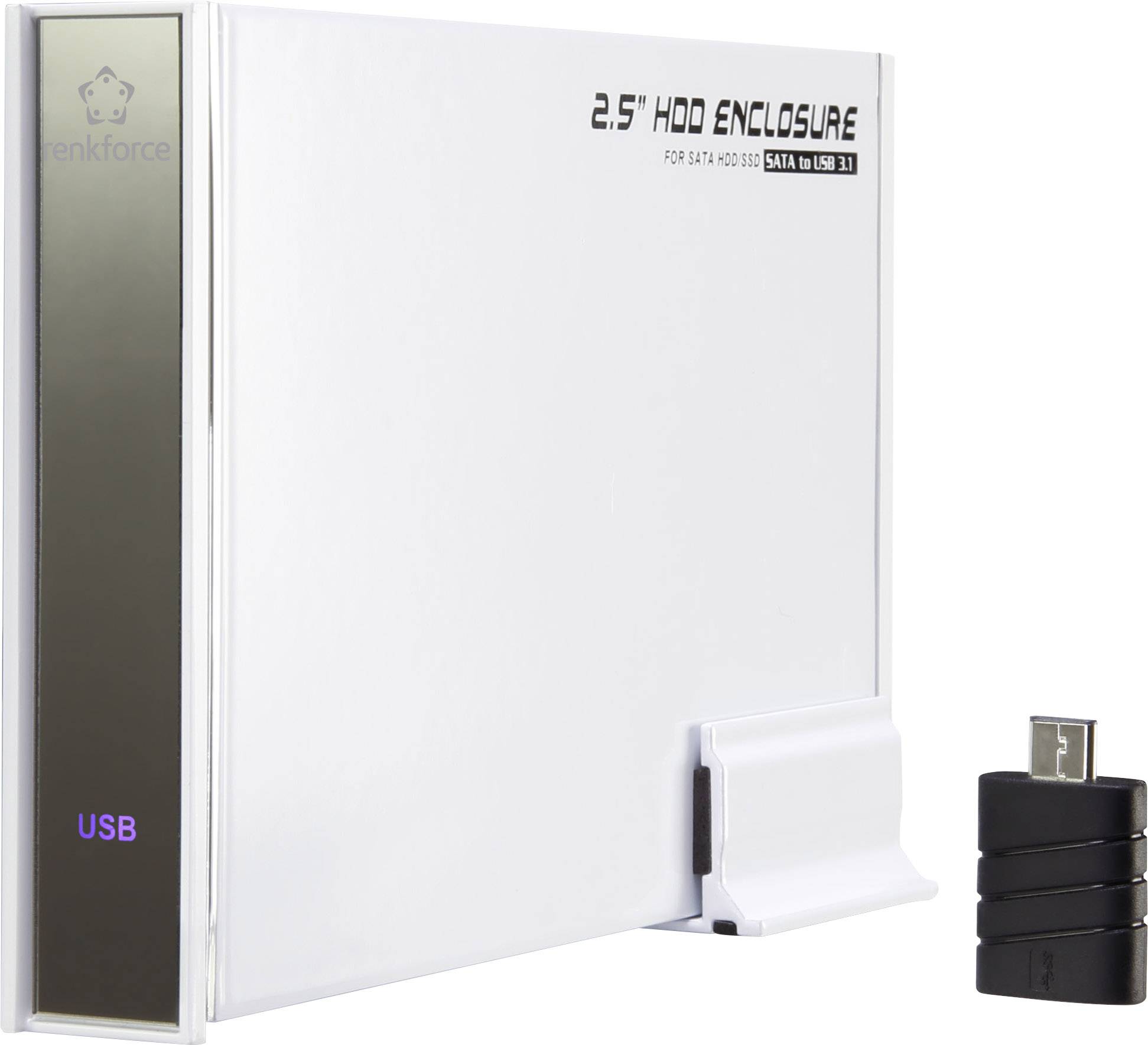 Renkforce RF-4315116 SATA-Festplatten-Gehäuse 2.5 Zoll USB 3.1