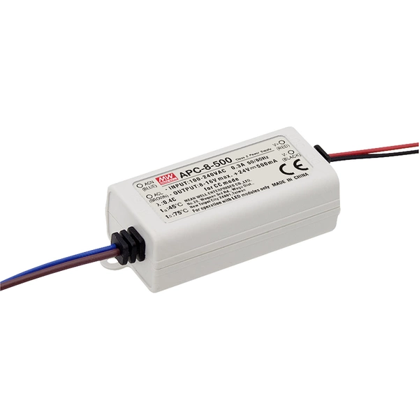Bloc d'alimentation à découpage LED Driver de LED à courant constant MW Mean Well APC-8-350 8.05 W (max) 350 mA 11 - 13 V non Bloc d'alimentation à découpage LED Driver de LED à courant constant MW Mean Well APC-8-350 8.05 W (max) 350 mA 11 - 13 V non