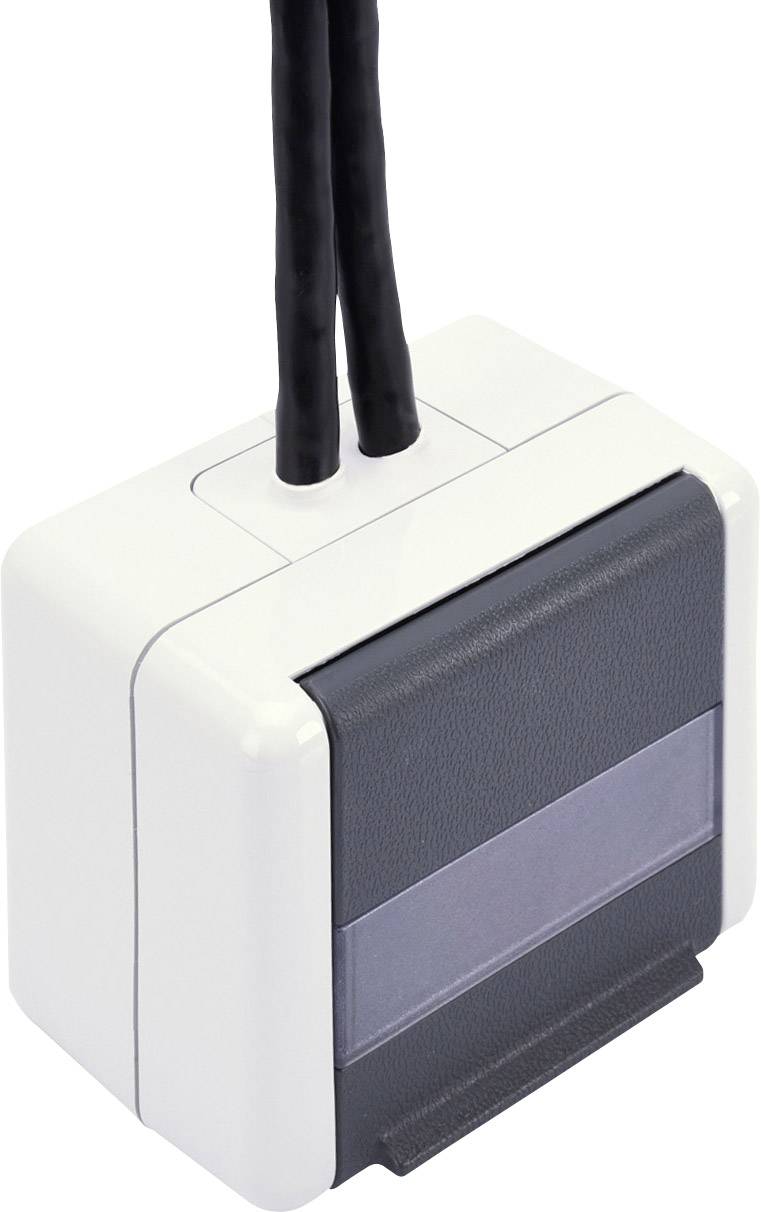 Prise réseau montage apparent (en saillie) 2 ports Digitus DN-93844-OD gris