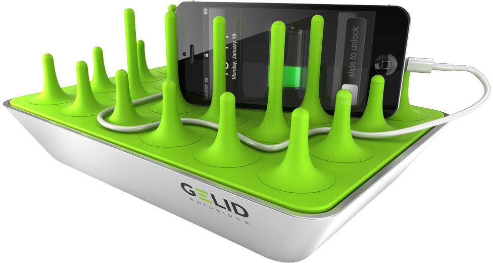 Chargeur USB Gelid PC-CH02-A Courant de sortie (max.) 9600 mA 4 x USB, Micro USB auto-détection