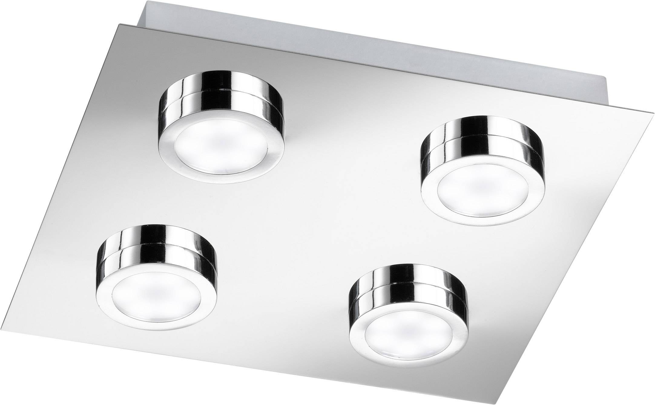 ACTION Veneta 9871.04.01.0000 Plafonnier LED chrome (brillant) 12 W blanc chaud