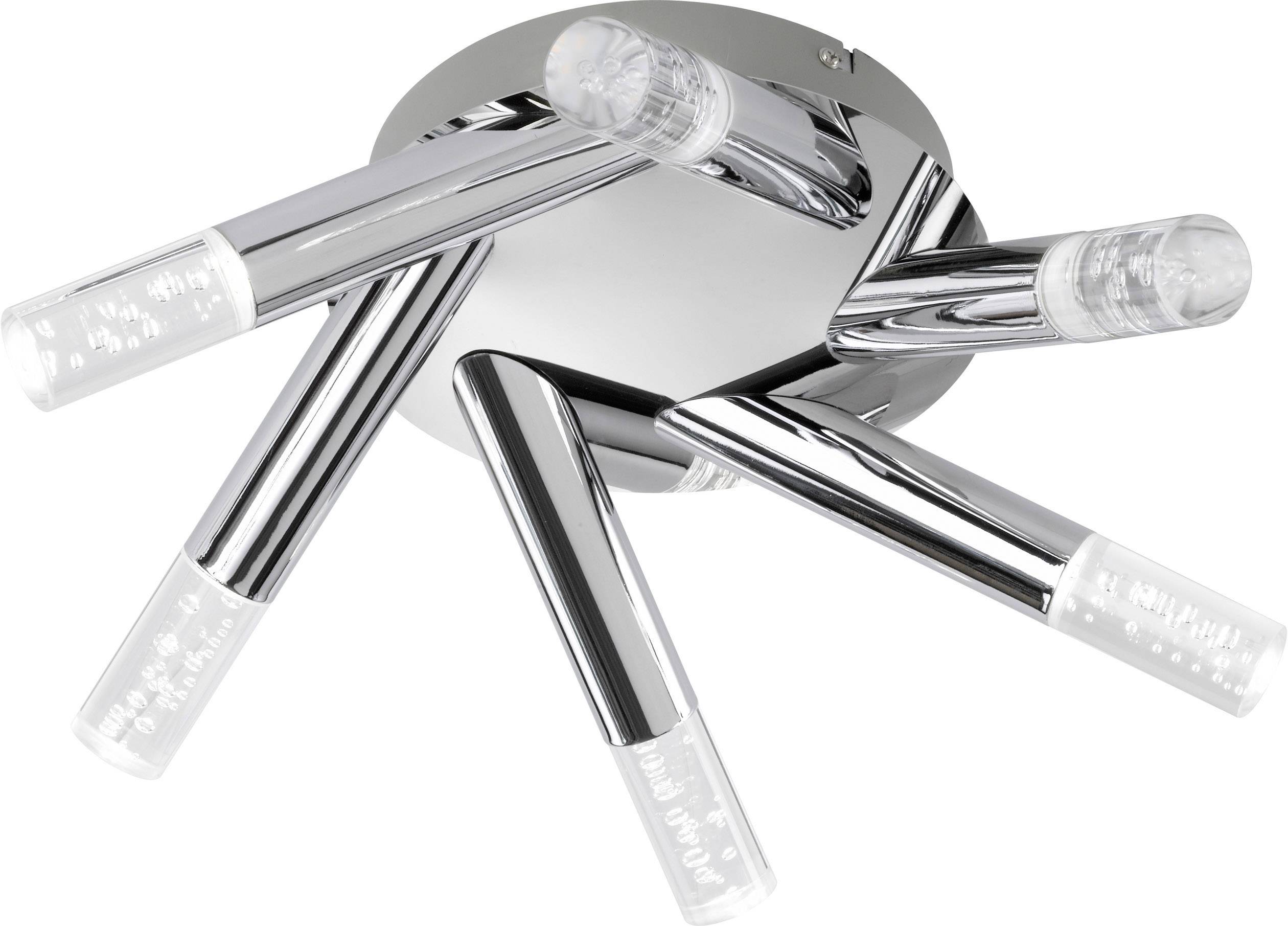 WOFI Midu 9193.06.01.0000 Plafonnier LED chrome 30 W blanc chaud