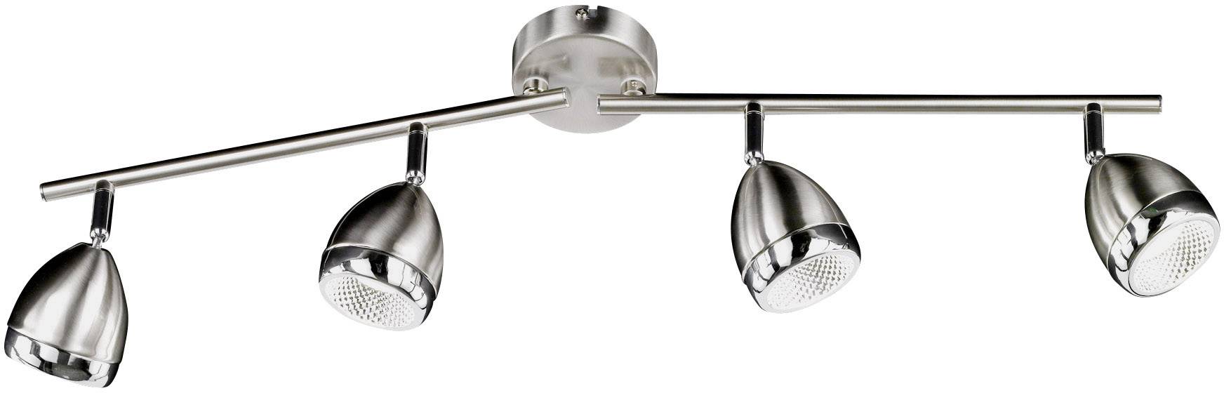 ACTION Oak 785304640000 Plafonnier à spot LED 20 W blanc chaud nickel (mat)