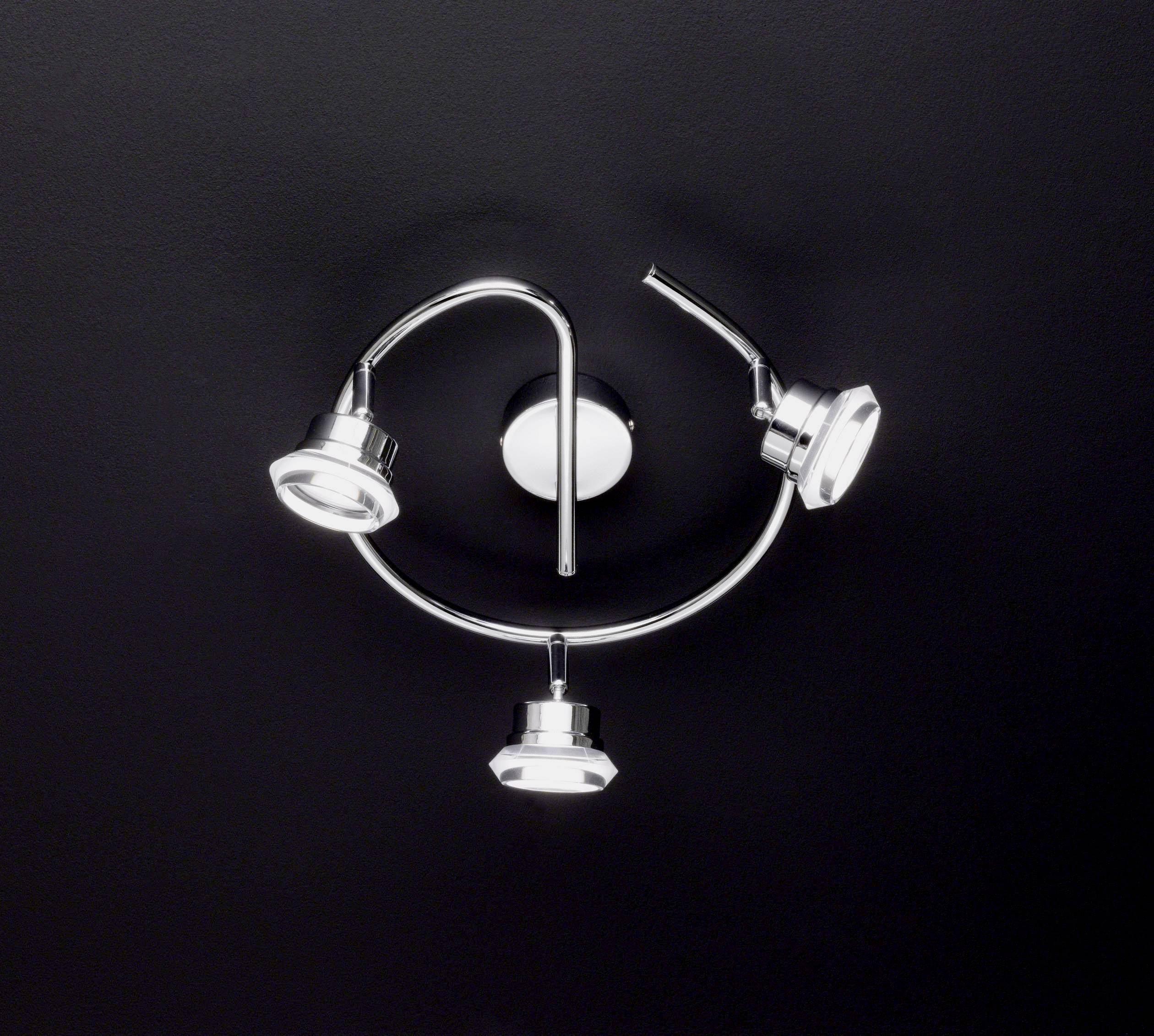 ACTION Morgan 933603010000 Plafonnier à spot LED LED LED intégrée 15 W chrome