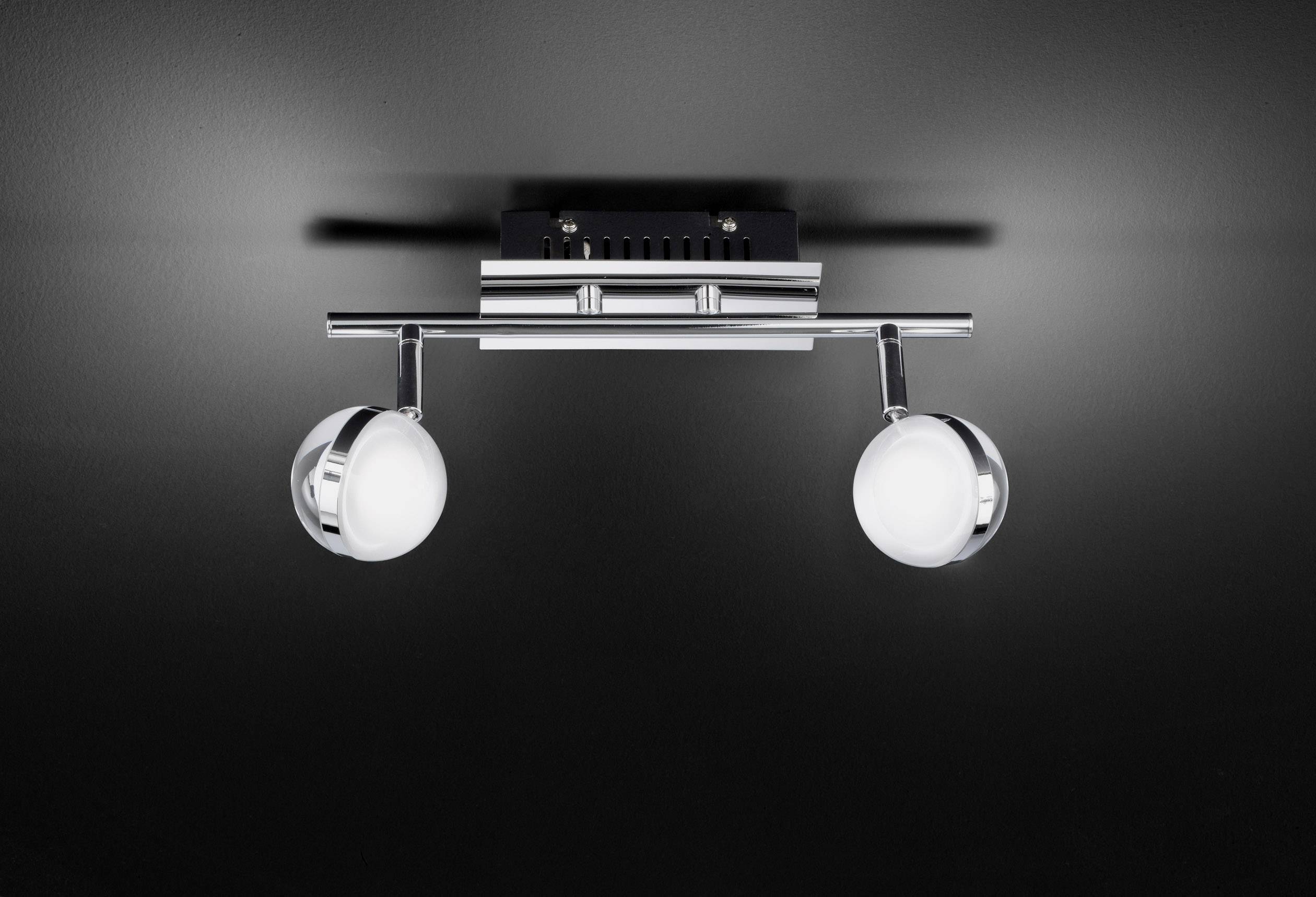 WOFI Fulton 7740.02.01.1000 Plafonnier à spot LED 12 W blanc chaud chrome