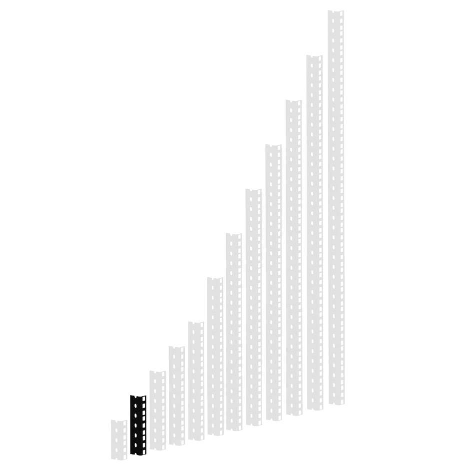 Diagramme avec neuf barres verticales. La première barre est sombre, les autres sont claires. Chaque barre devient progressivement plus haute.