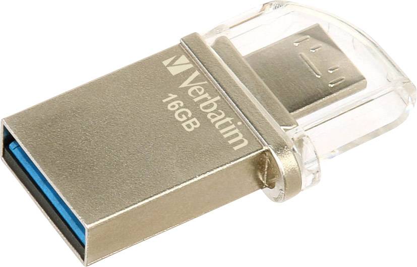 Verbatim OTG Micro Drive USB-Zusatzspeicher Smartphone/Tablet 16 GB USB 3.0, Micro USB 2.0