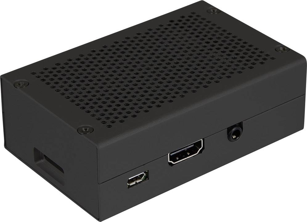 Boîtier pour ordinateur monocarte Joy-it BLACK alcase-blue convient pour: Raspberry Pi® B+, Raspberry Pi® 2 B, Raspberry Pi® 3