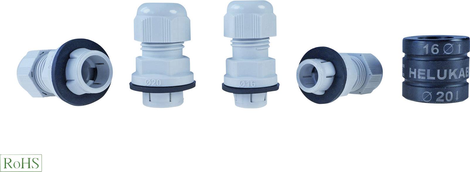 Helukabel 908054 Presse-étoupe M16 Polyamide gris clair (RAL 7035)