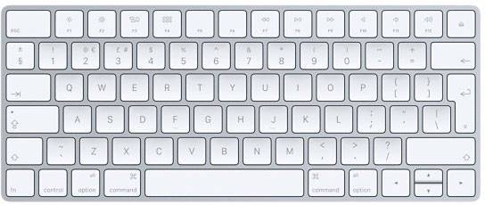 Apple Magic Keyboard (anglais) argent, blanc
