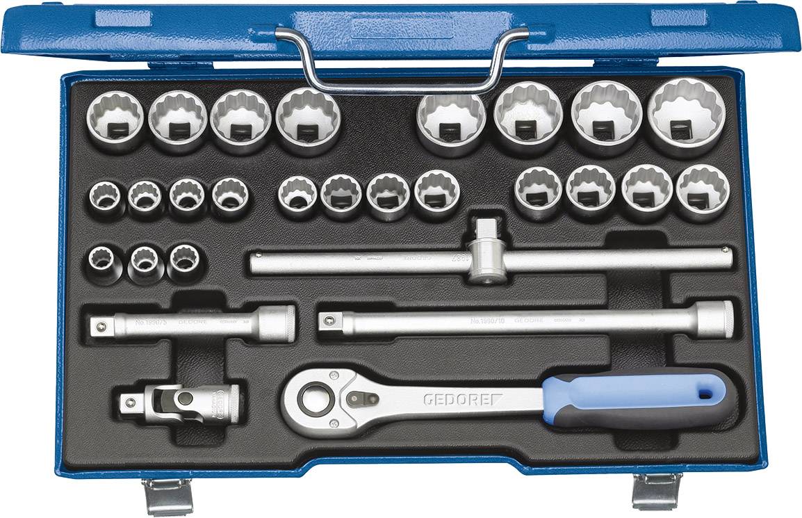 Gedore Jeu de clés à douille métrique 1/2" (12.5 mm) 28 pièces 2682877