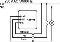 Zamel ASP-01 Minuterie d'escalier encastré 230 V