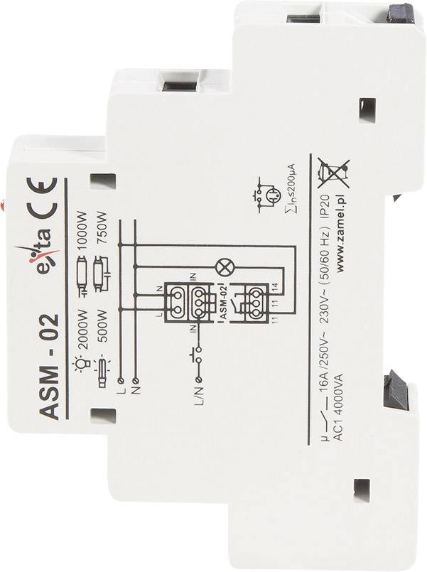 Zamel ASM-02 Minuterie d'escalier profilé 230 V