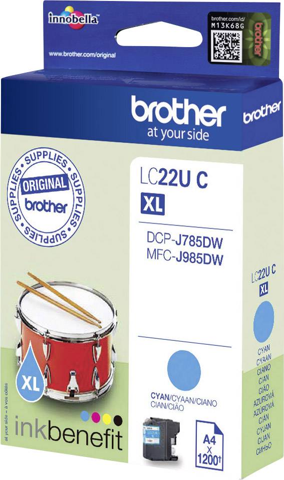 Brother Encre LC-22U C d'origine cyan LC22UC