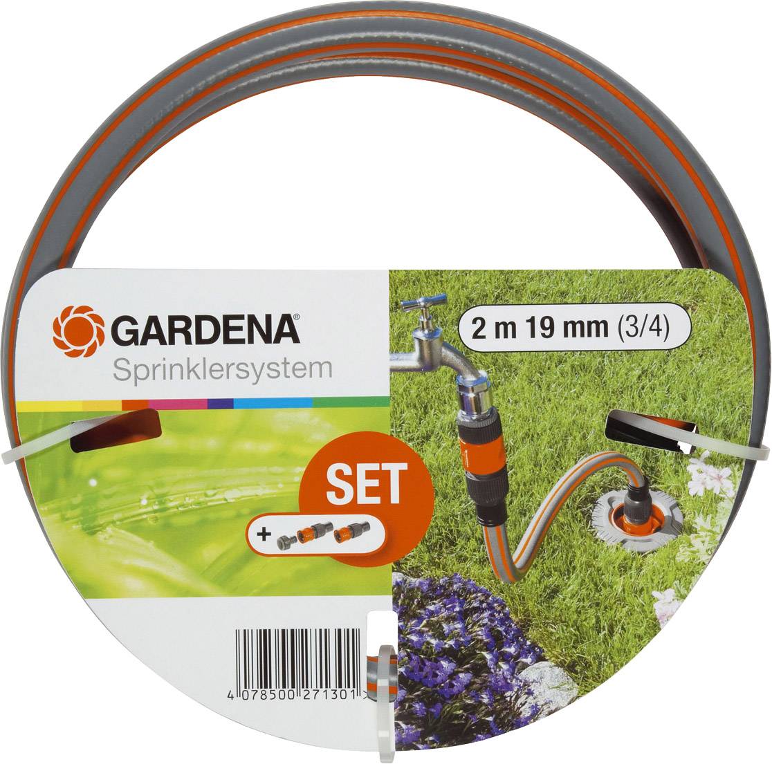 Tuyau de raccordement GARDENA 02713-20 plastique raccord enfichable Profi-System