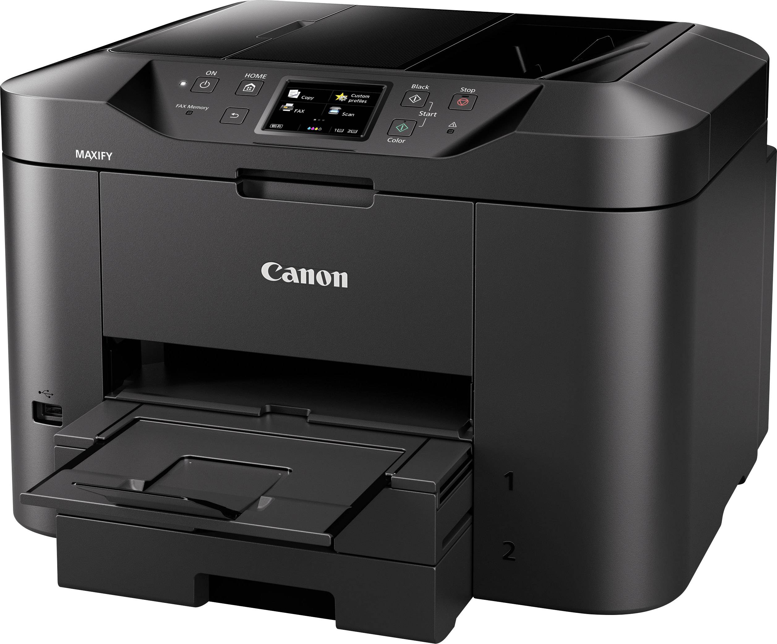 Canon MAXIFY MB2750 Imprimante multifonction jet d'encre couleur A4 imprimante, scanner, photocopieur, fax réseau, Wi-Fi