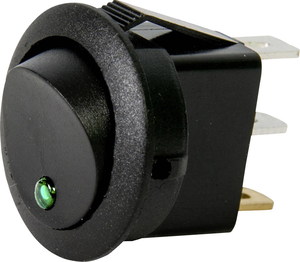 HP Autozubehör 28633 Interrupteur à bascule pour l'automobile 12 V 10 A 1 x Off/On à accrochage 1 pc(s)