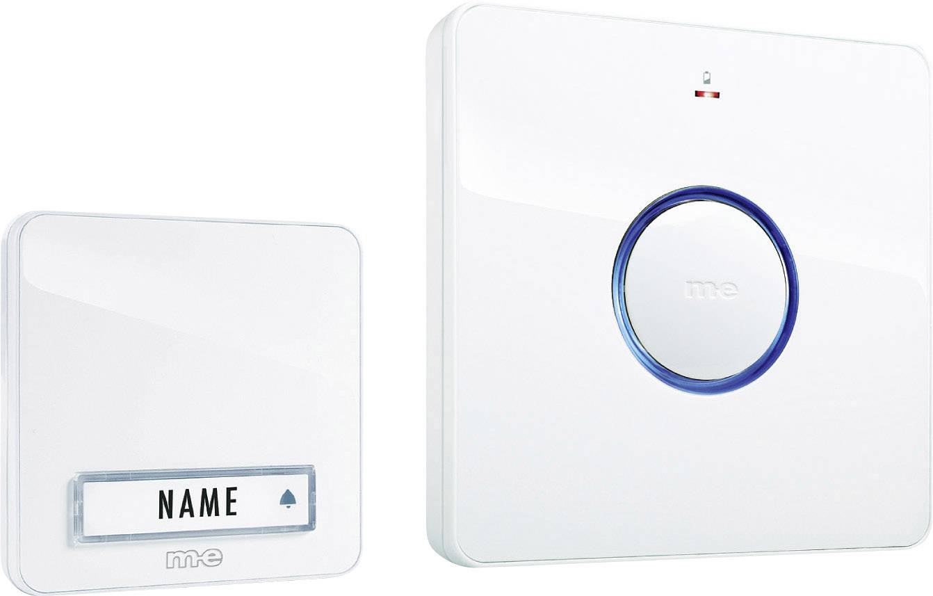 Set complet pour Sonnette sans fil m-e modern-electronics 41095 200 m blanc