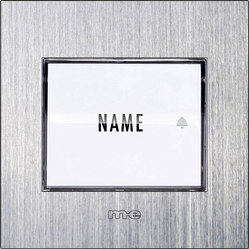 Bouton de sonnette 1 foyer m-e modern-electronics 41026 acier inoxydable 8-24 V AC/DC/1 A