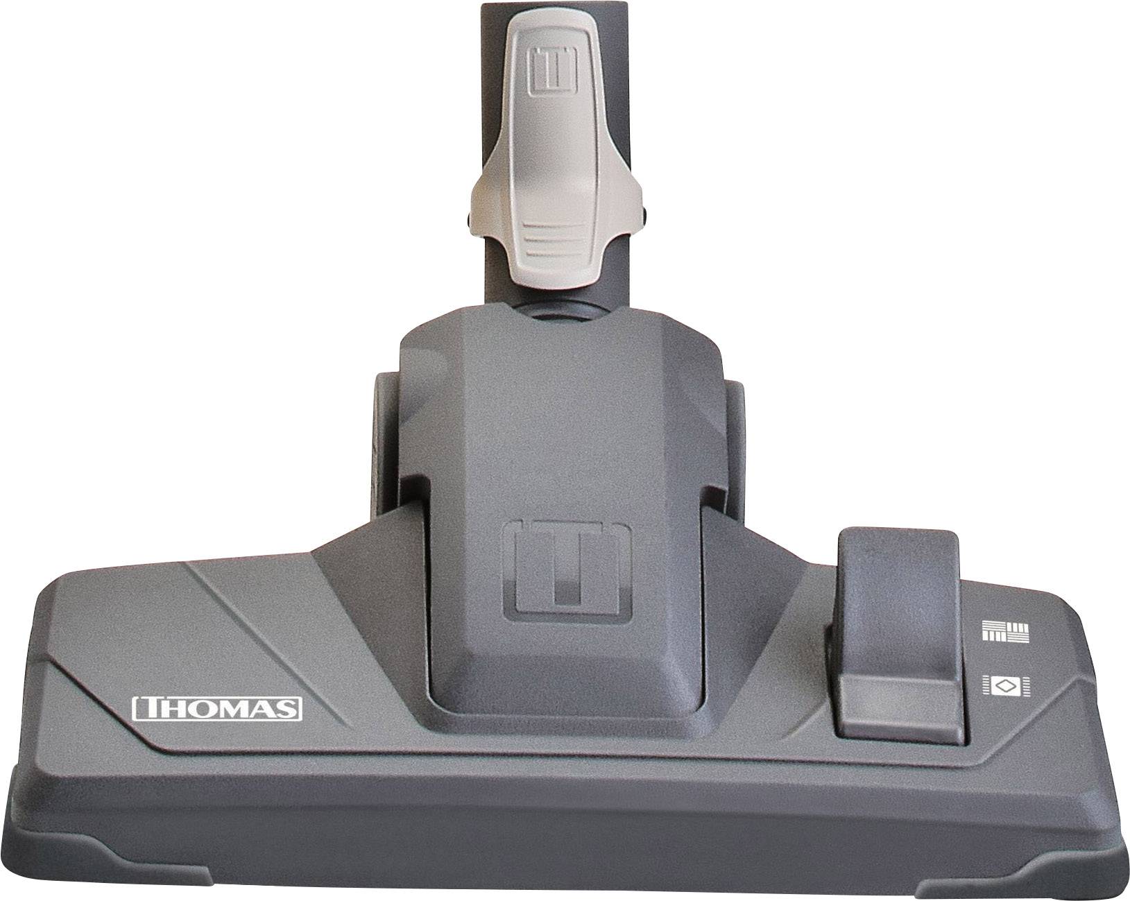 Buse d'aspirateur en gris avec le logo de marque 'THOMAS', vue de dessus.