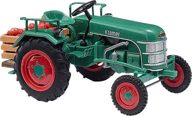 Busch 40070 H0 Modèle réduit de véhicule agricole Kramer Tracteur Kl 11 avec caissettes de pommes