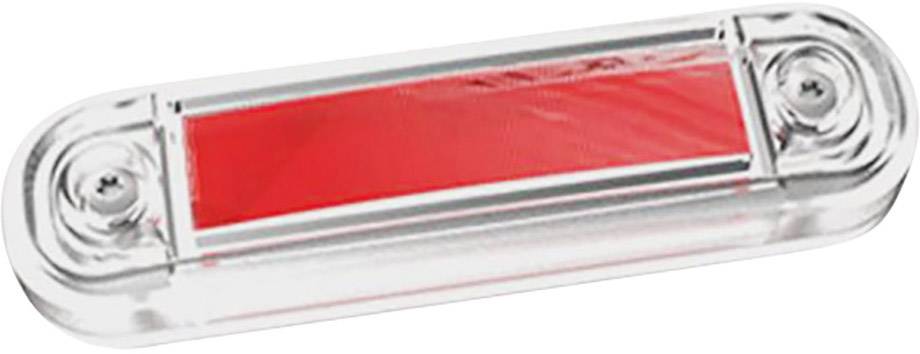Feu de gabarit arrière rouge Fristom 90046 transparent extrêmités de câble ouvertes 12 V, 24 V
