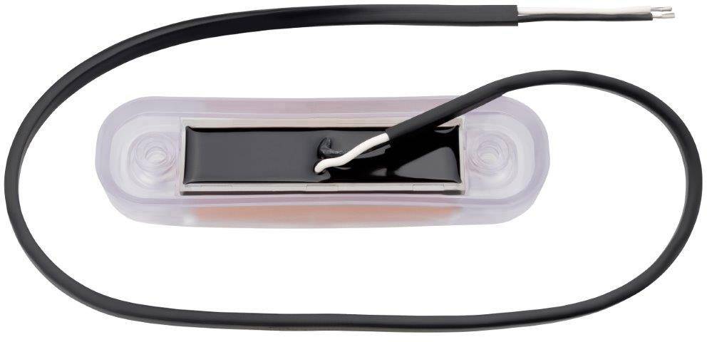 Feu de gabarit latéral orange Fristom 90047 transparent extrêmités de câble ouvertes 12 V, 24 V