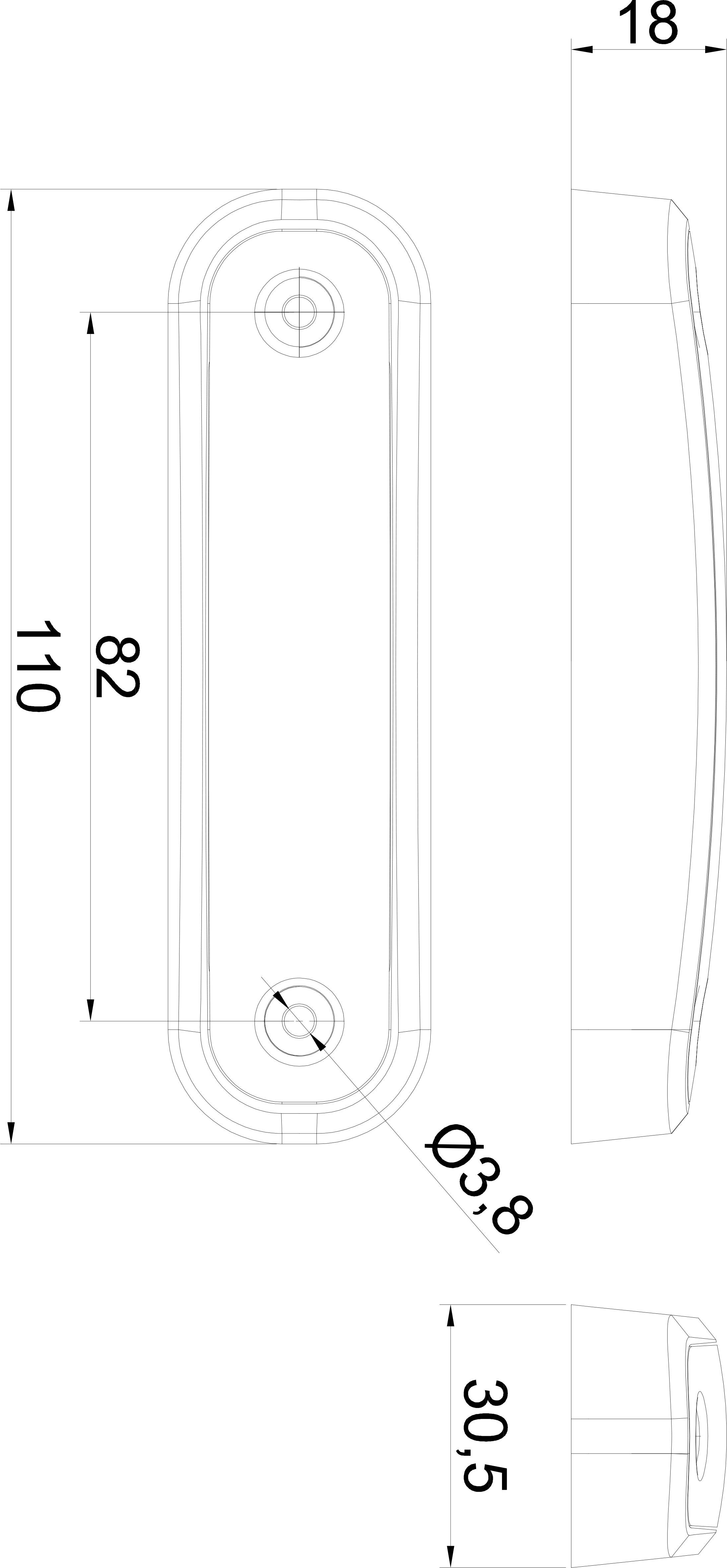 Feu de gabarit avant blanc Fristom 90045 transparent extrêmités de câble ouvertes 12 V, 24 V