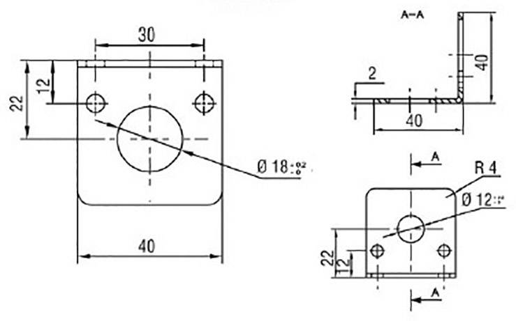Support Datalogic ST-1218 95ACC3340 (L x l x H) 40 x 40 x 40 mm 1 pc(s)