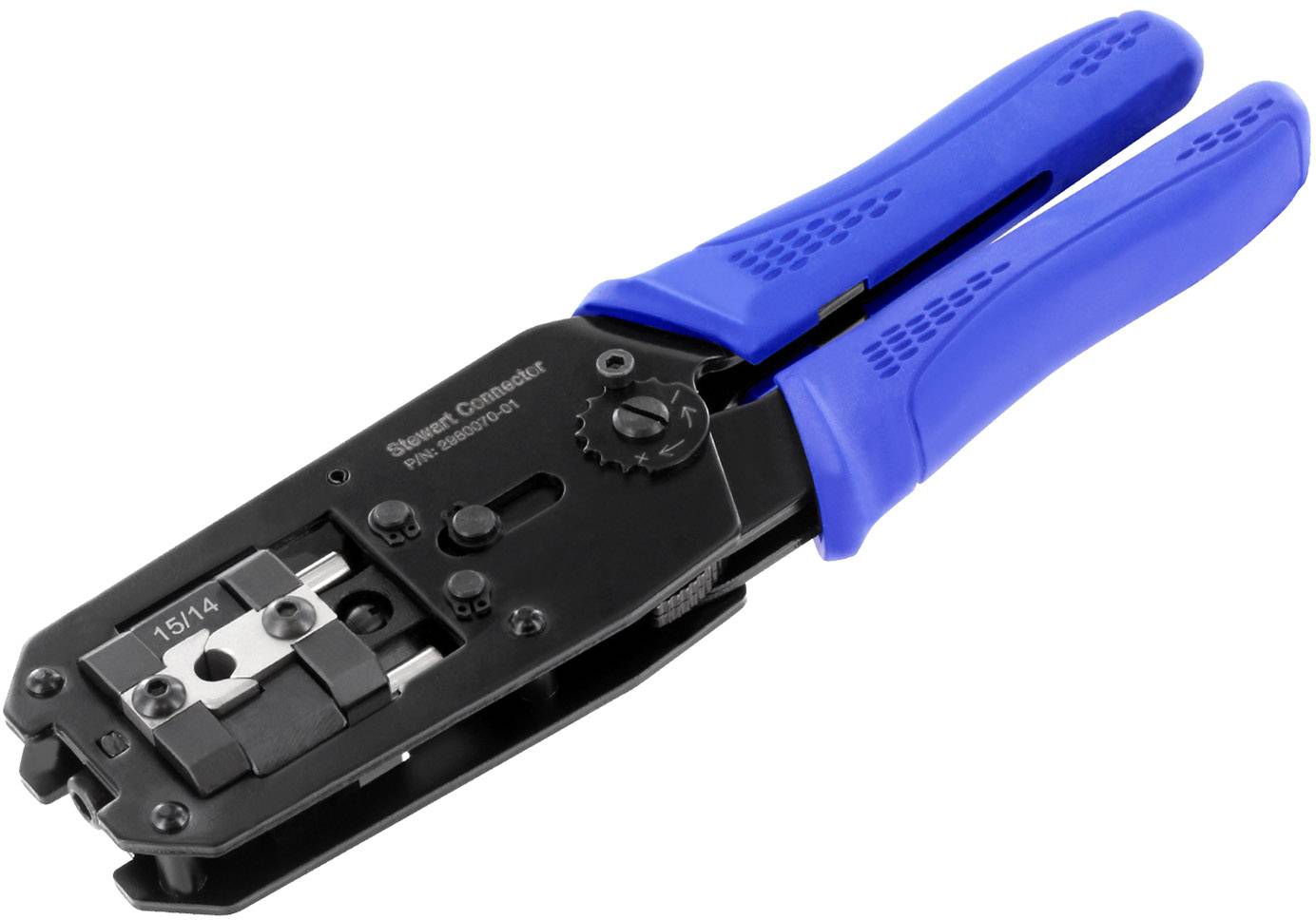 Pince à sertir manuelle BEL Stewart Connectors 2980070-01 bleu, noir 1 pc(s)