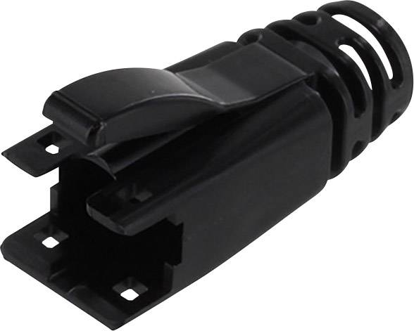 Passe-câble anti-pliage avec loquet de protection BEL Stewart Connectors 39200-872 RJ45 noir
