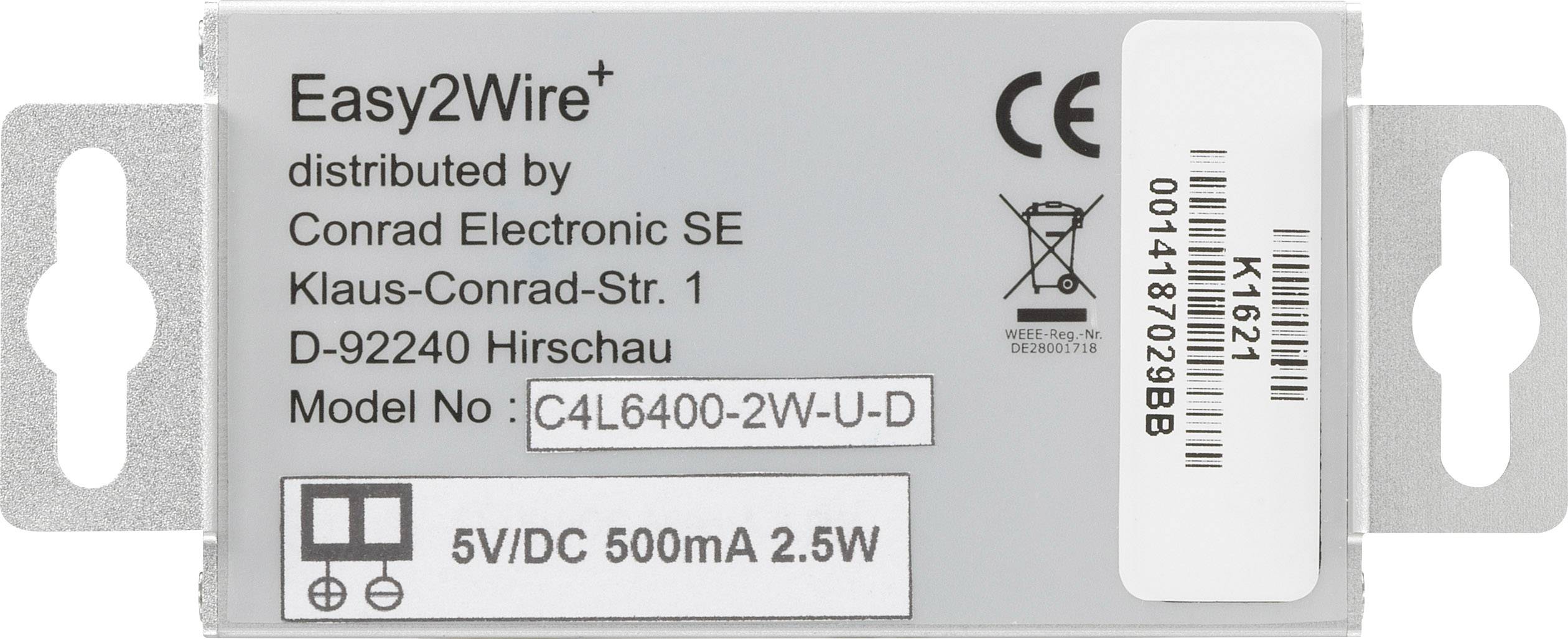 Rallonge réseau Renkforce RF-2982884 2 fils Portée (max.): 400 m 2 pc(s) 100 MBit/s sans fonction PoE