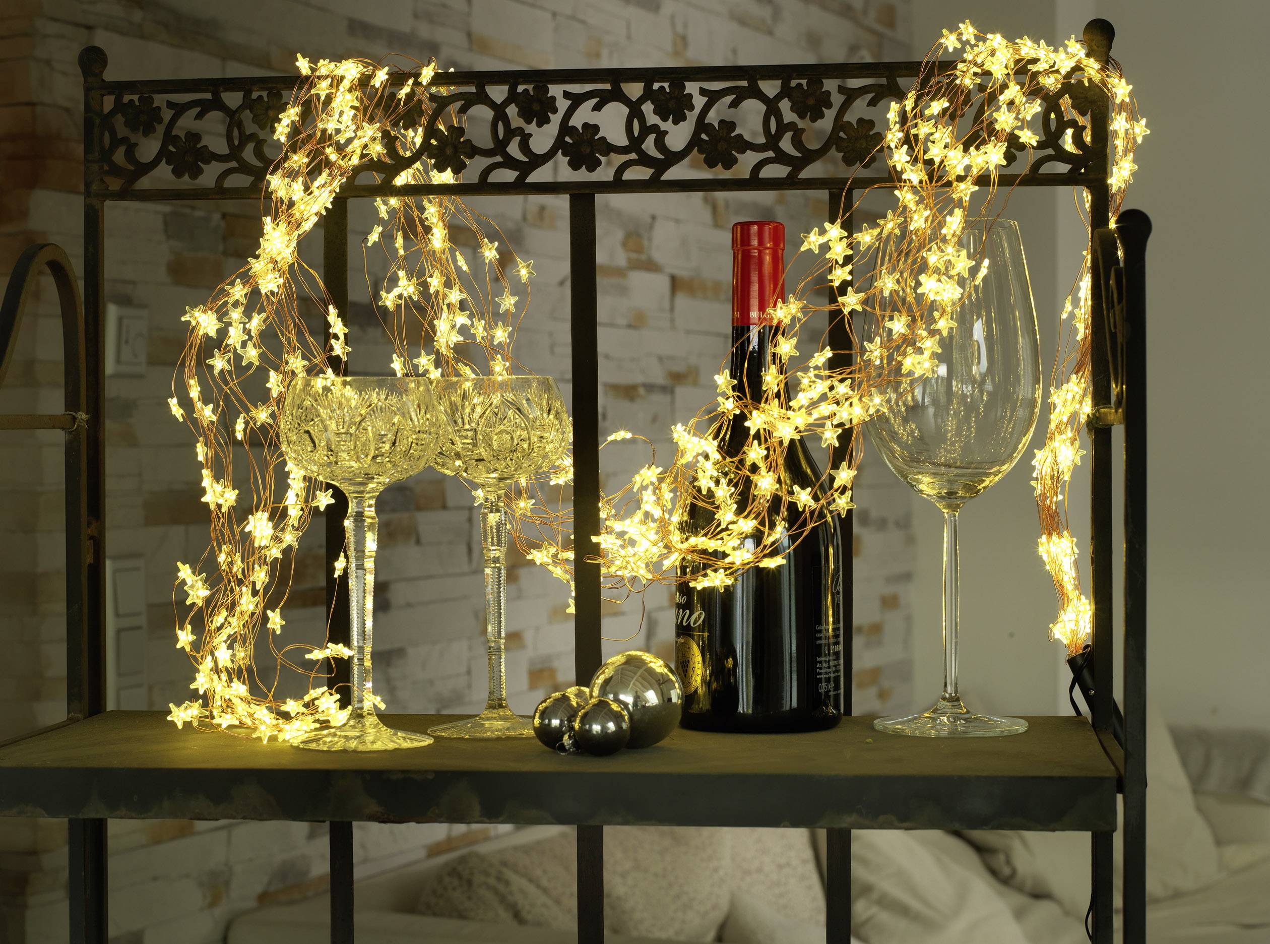 Guirlande LED étoiles Konstsmide LED N/A transparent