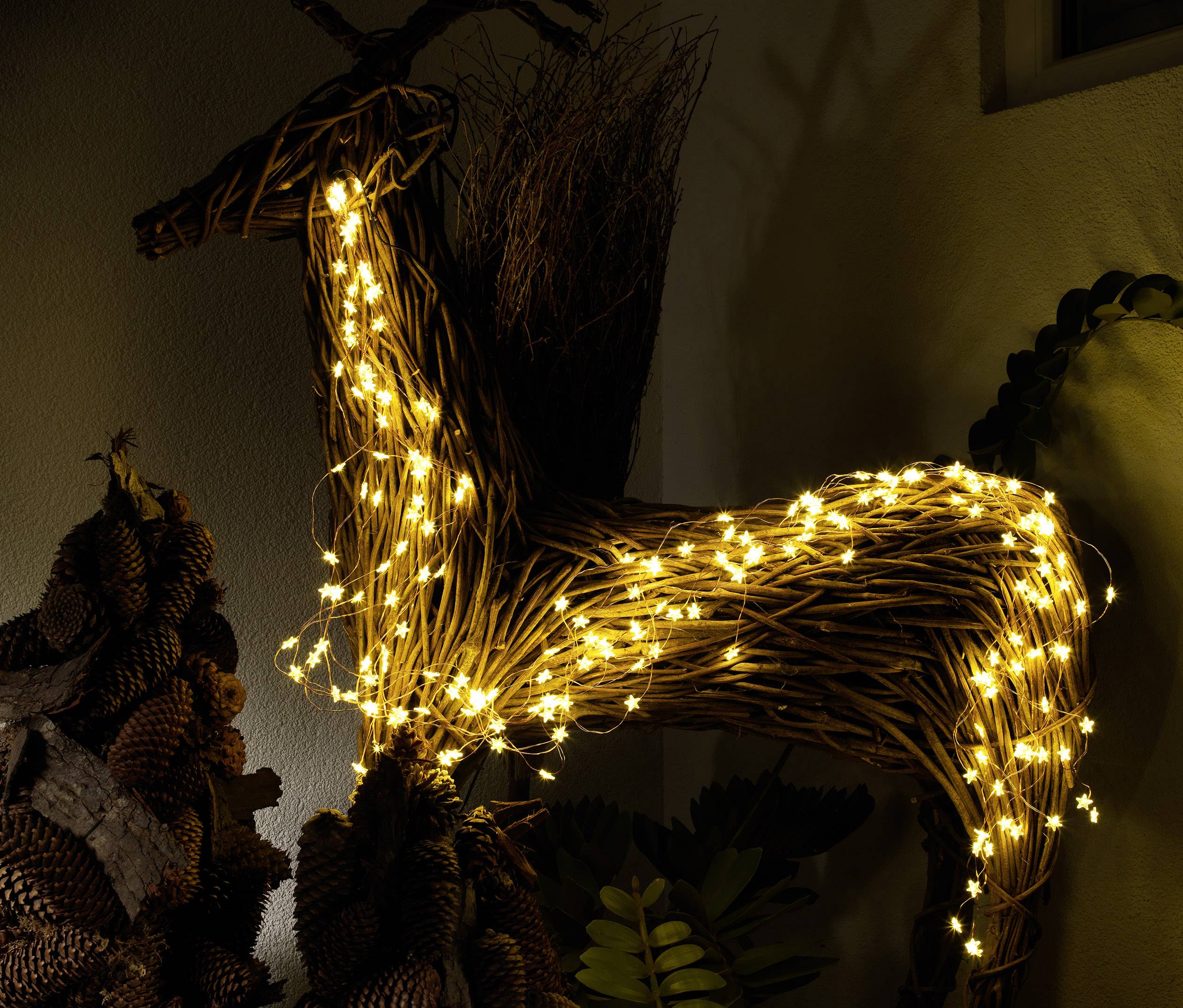 Guirlande LED étoiles Konstsmide LED N/A transparent