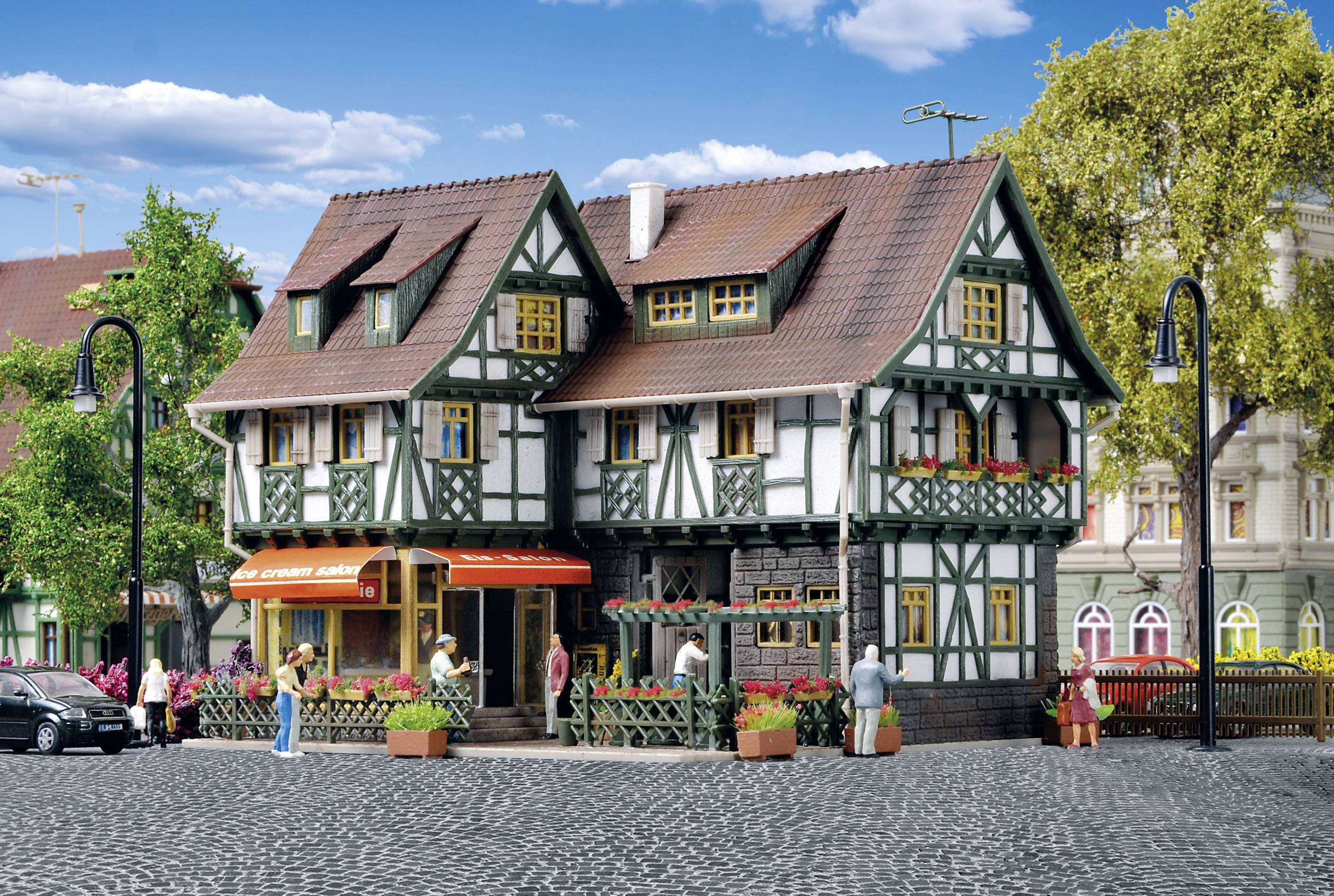 Vollmer 43683 H0 Pâtisserie avec salon Eissalon