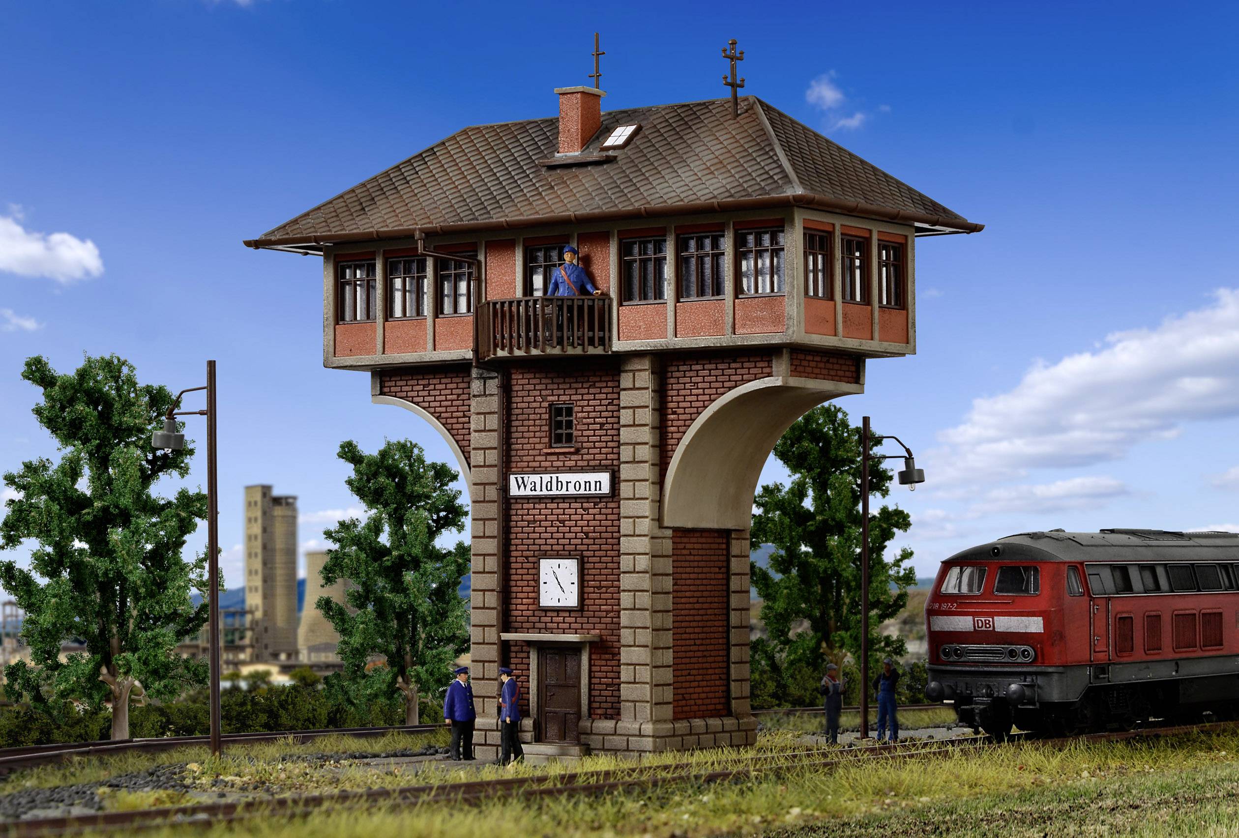 Vollmer 45738 H0 Poste d’aiguillage en forme de champignon Waldbronn