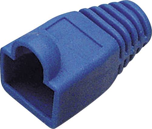 Passe-câble anti-pliage pour RJ45 mâle BKL Electronic 143059 RJ45 Protection anti-pliure bleu