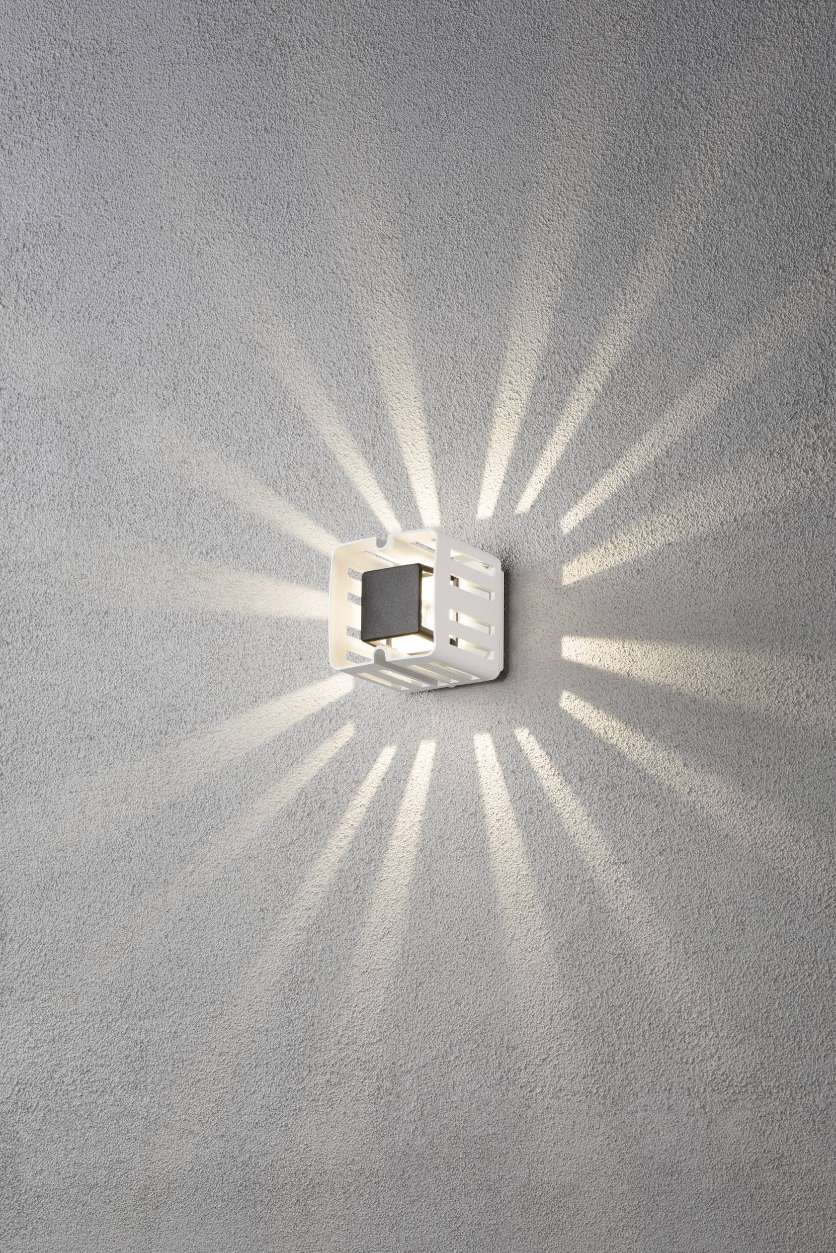 Applique LED extérieure Konstsmide Pescara 7978-250 LED intégrée blanc, noir