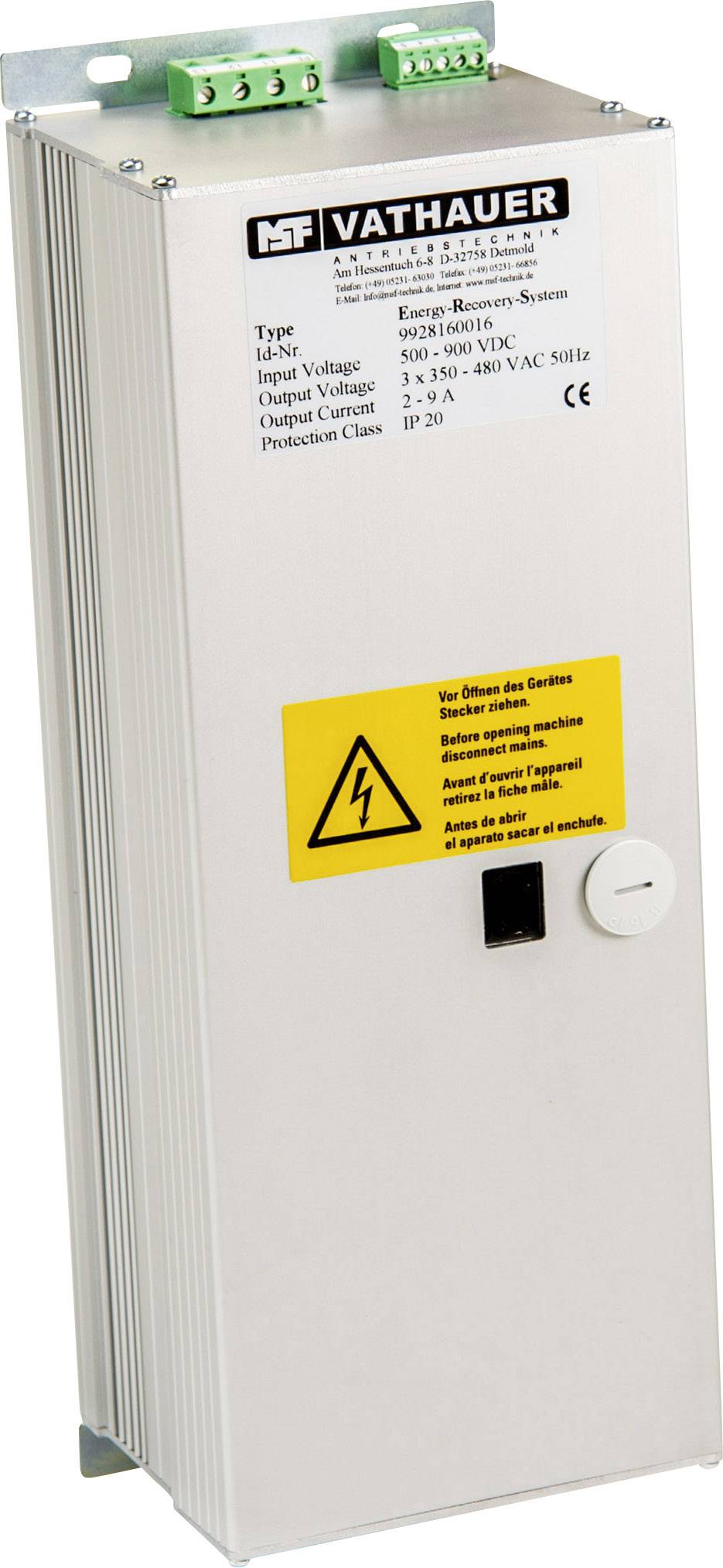 MSF-Vathauer Antriebstechnik Système de récupération d'énergie ERS 5 kW triphasé 580 V