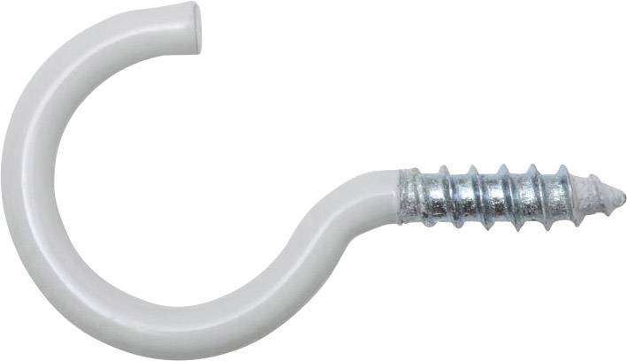 SWG 23965580 Crochet à visser 4 x 50 / 20 50 mm Avec revêtement acier blanc 4 pc(s)