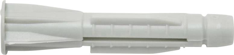 Chevilles grises en plastique pour fixation murale.