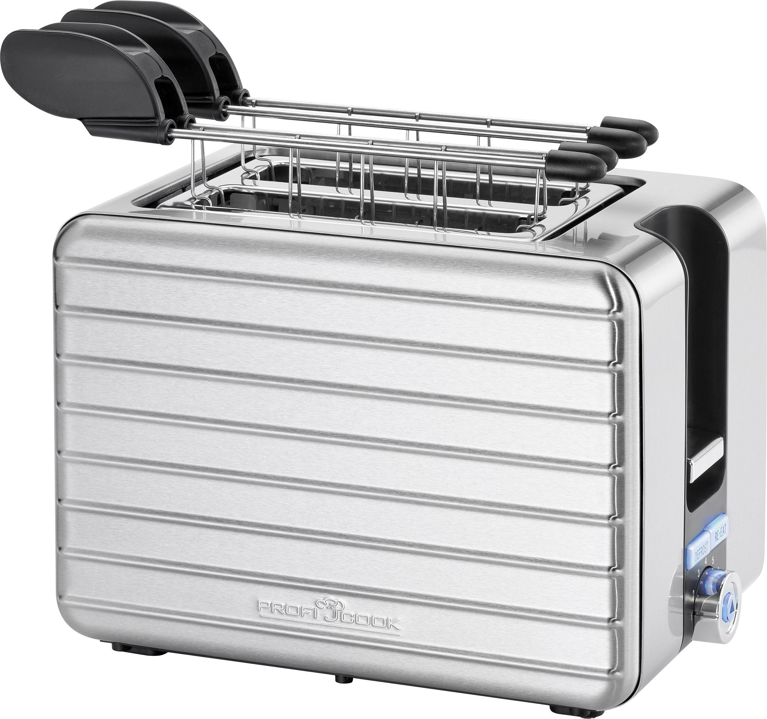 Profi Cook PC-TAZ 1110 Grille-pain avec grille spéciale viennoisieries acier inoxydable