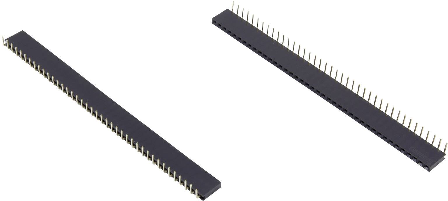 Connfly Barrette femelle (standard) Nbr de rangées: 1 Nombre de pôles par rangée: 40 DS1024-1*40R2