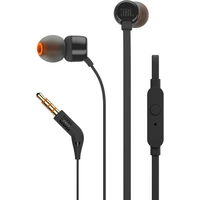 Écouteurs intra-auriculaires intra-auriculaire JBL T110 micro-casque noir Écouteurs intra-auriculaires intra-auriculaire JBL T110 micro-casque noir