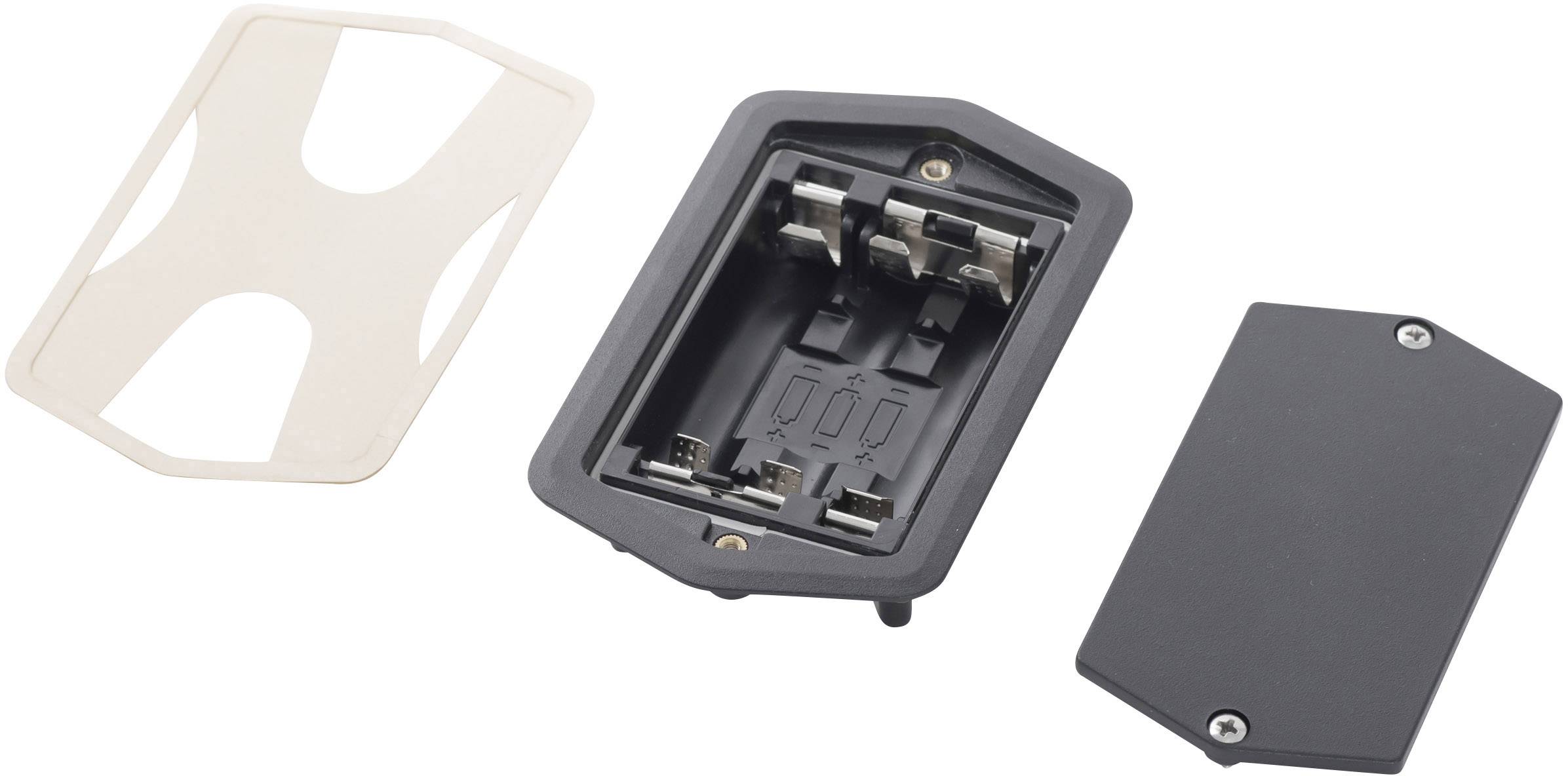 Support de pile 3x LR6 (AA) Bopla 58319005 raccordement à souder (L x l x H) 105 x 65 x 22 mm